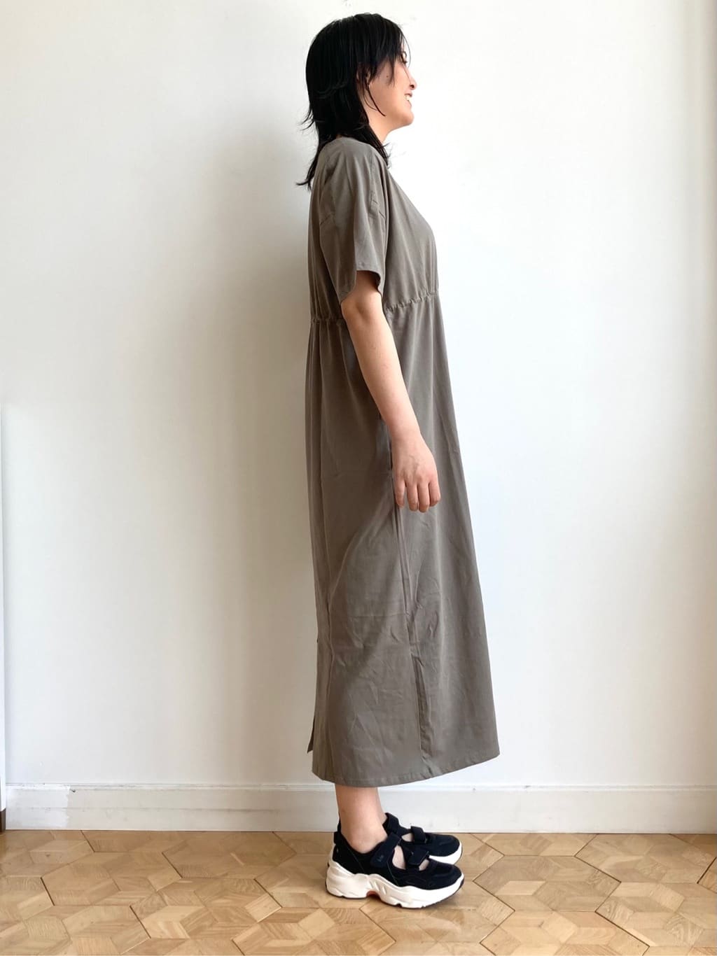 nakagawaさんの「Dessin｜【マシンウォッシャブル・A4収納可】ランダムボーダーニットBAG」を使ったコーディネート