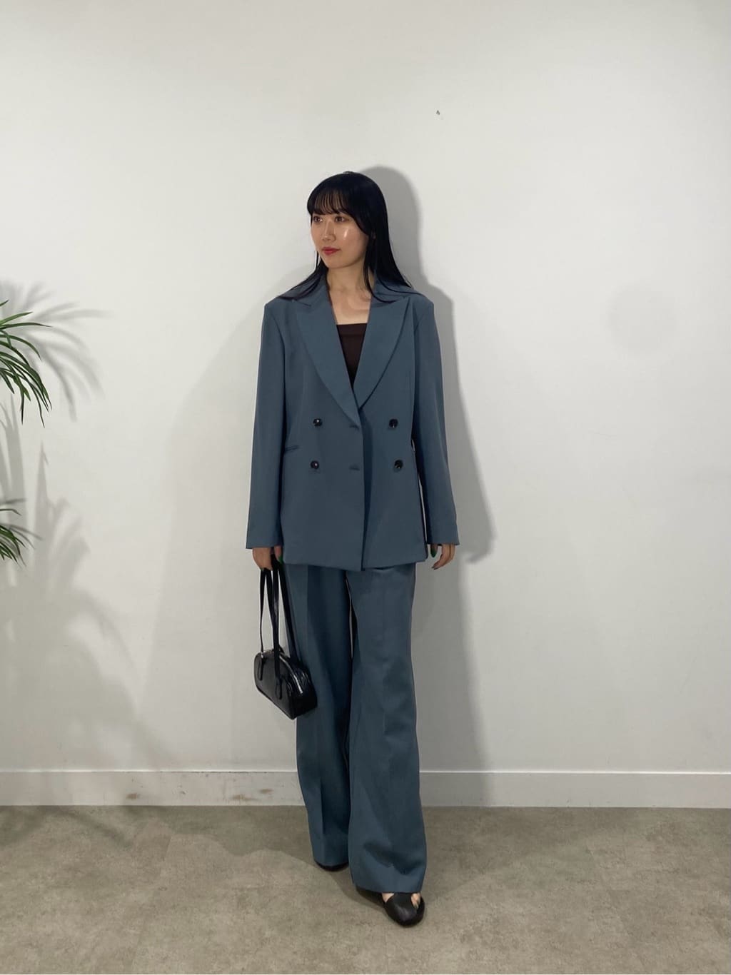 rinaさんの「INDIVI｜【セットアップ対応】ウーステッドライクスラックス」を使ったコーディネート