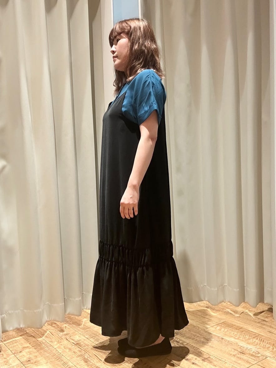 Hikaさんの「SHOO･LA･RUE｜【洗える/プチプラ】大人の抜け感をプラスする バンドカラーシャツ」を使ったコーディネート