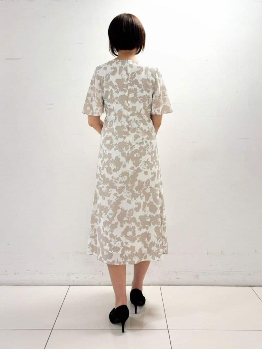 keikoさんの「COUP DE CHANCE｜【手洗い可／日本製】花柄ワンピース」を使ったコーディネート