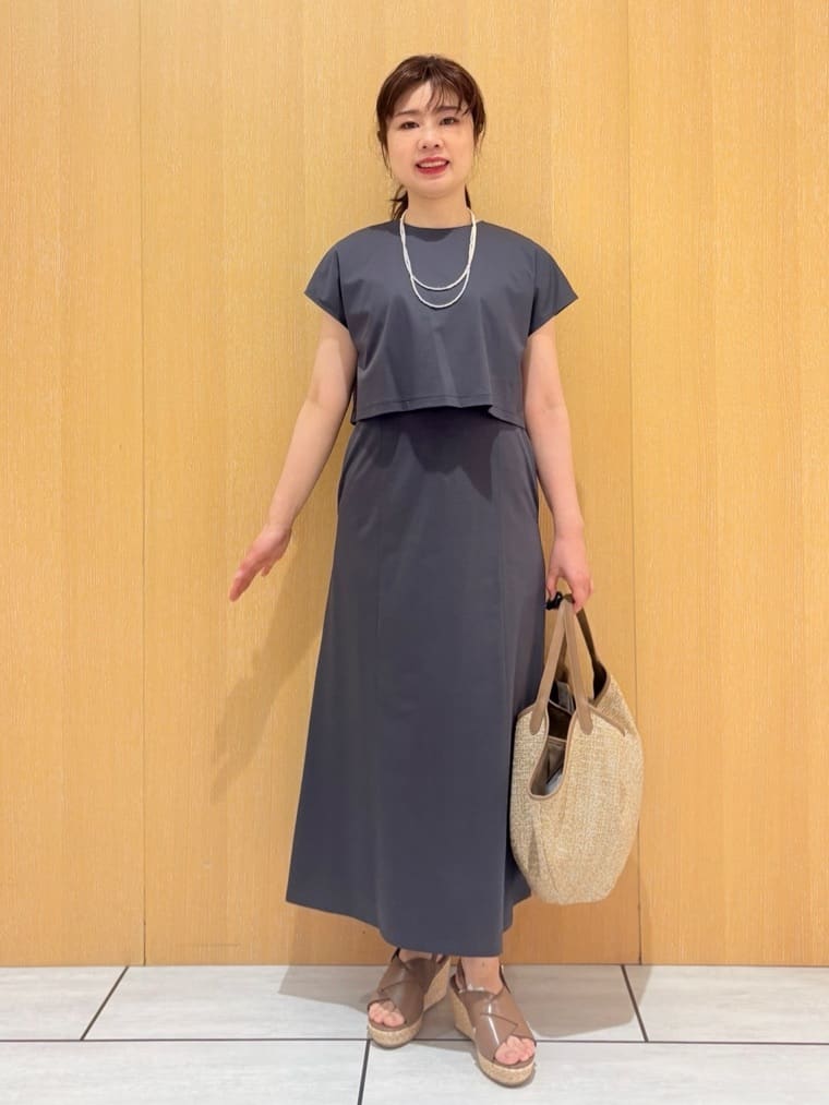 CHISATOさんの「UNTITLED｜メタリックメッシュトート」を使ったコーディネート