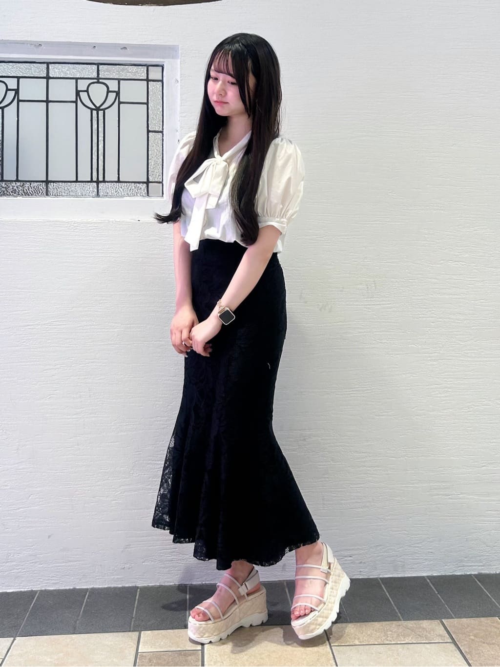 ゆうりさんの「ESPERANZA｜キルティング厚底スポサン」を使ったコーディネート
