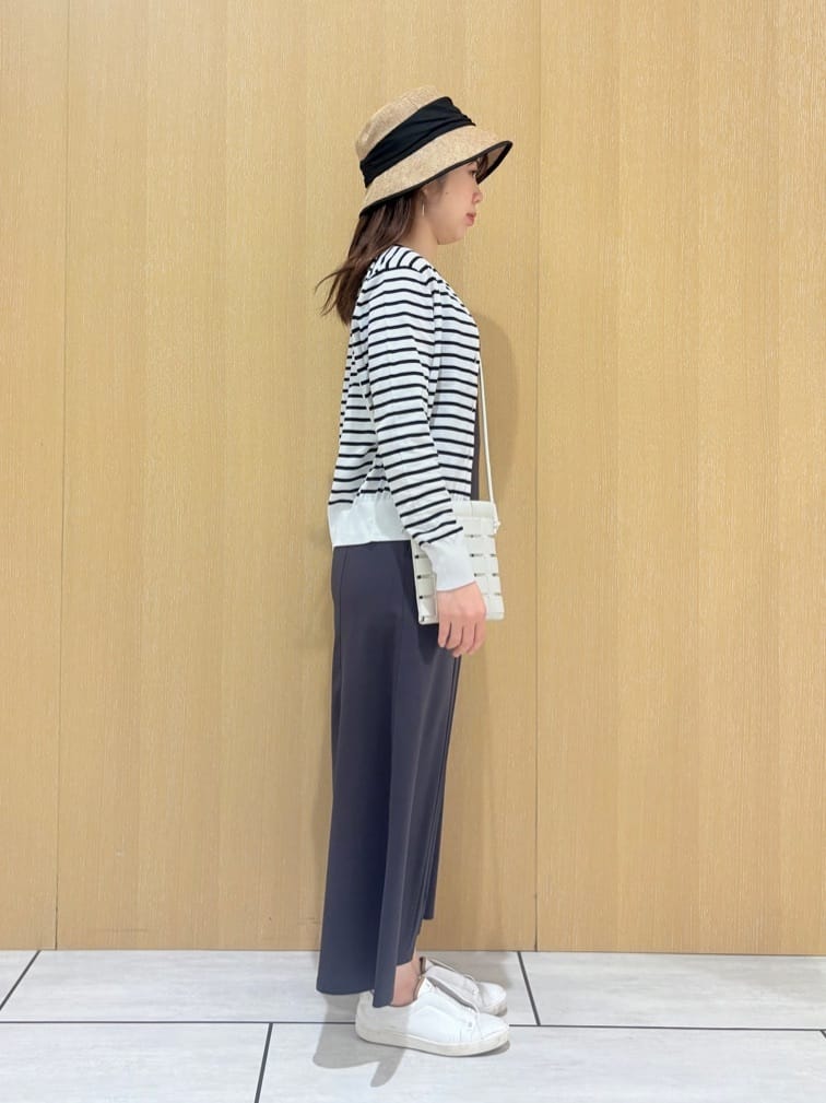 CHISATOさんの「UNTITLED｜【接触冷感】ドレープリボンHAT」を使ったコーディネート