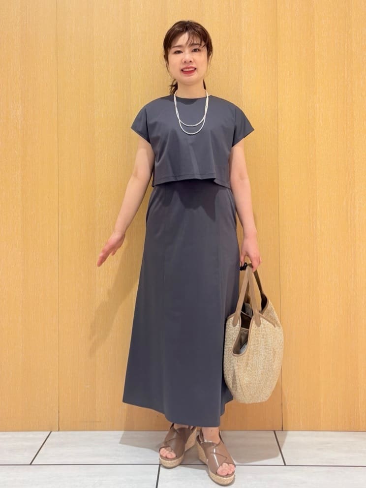 CHISATOさんの「UNTITLED｜【接触冷感】ドレープリボンHAT」を使ったコーディネート