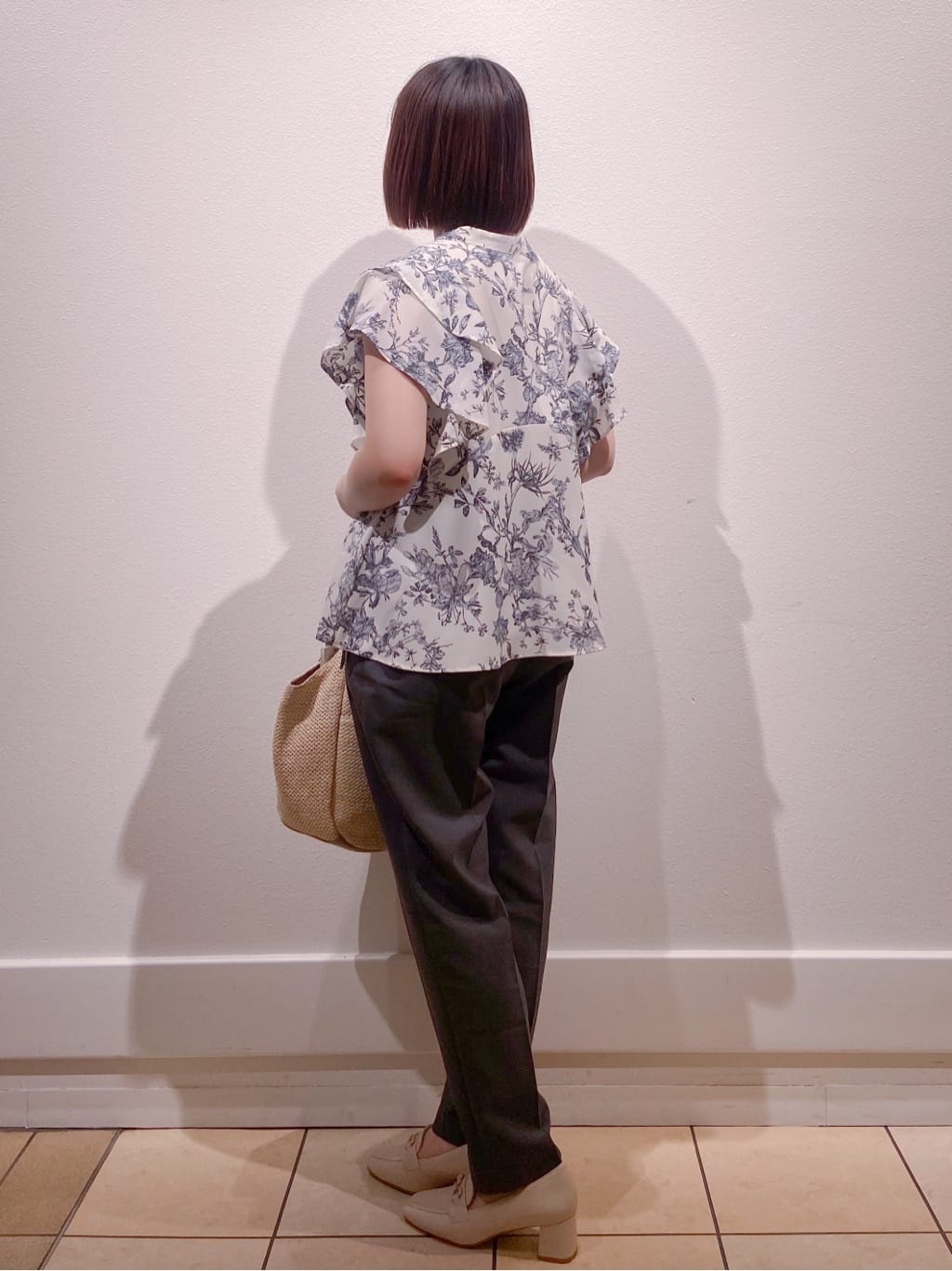 kimiさんの「index｜ベルト付きストレッチテーパードパンツ／セットアップ可【洗濯機洗い可／吸水速乾／接触冷感】」を使ったコーディネート