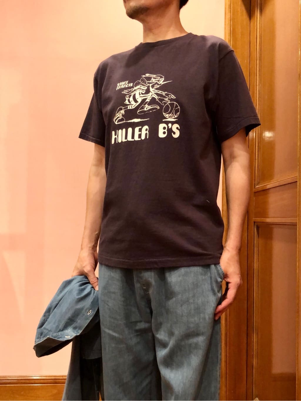 OKJさんの「DRESSTERIOR｜◆【セットアップ可】ライトデニム ハーフスリーブシャツ」を使ったコーディネート