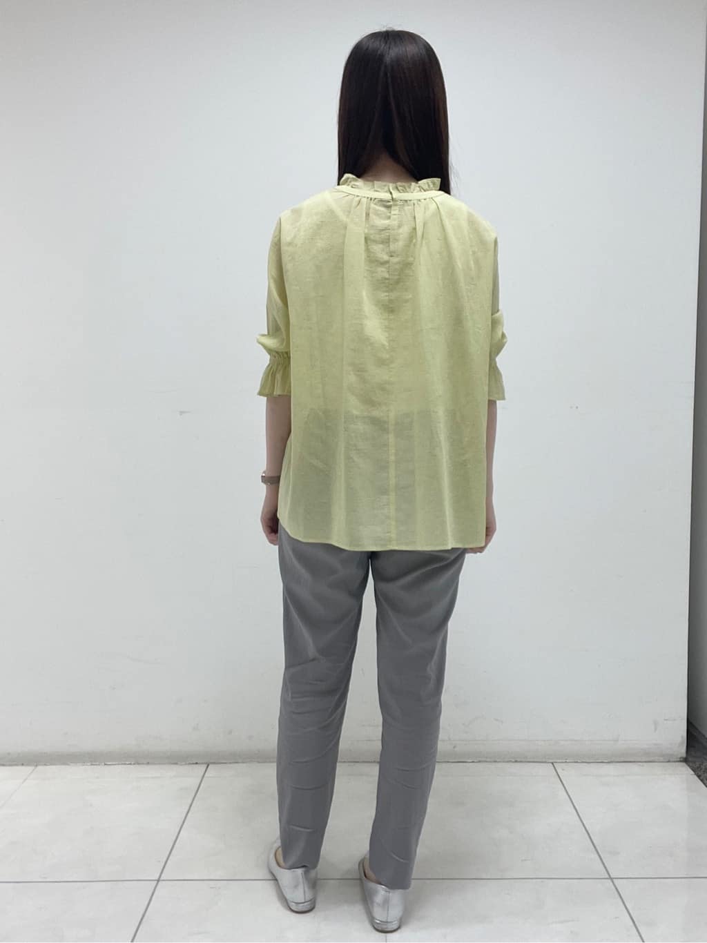 mさんの「INDIVI｜【洗える/コットン】ピンタックシアーブラウス」を使ったコーディネート