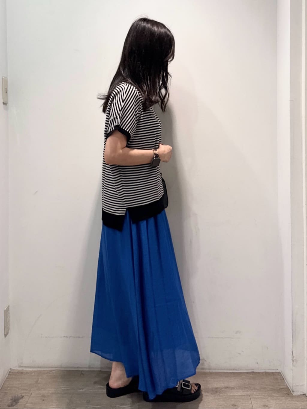 yuicciさんの「OPAQUE.CLIP｜《6色展開／S-LLサイズ》ドルマンスリーブニット【UV／接触冷感／洗濯機洗い可／抗ピル】」を使ったコーディネート