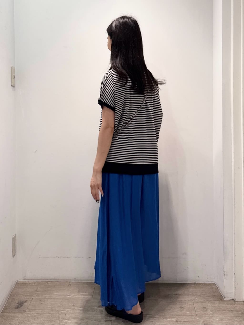 yuicciさんの「OPAQUE.CLIP｜《6色展開／S-LLサイズ》ドルマンスリーブニット【UV／接触冷感／洗濯機洗い可／抗ピル】」を使ったコーディネート