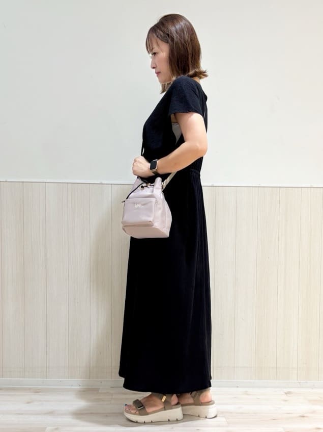 maasaさんの「SHOO･LA･RUE｜【前後2WAY】さらりと大人上品に 楊柳フレンチワンピース」を使ったコーディネート