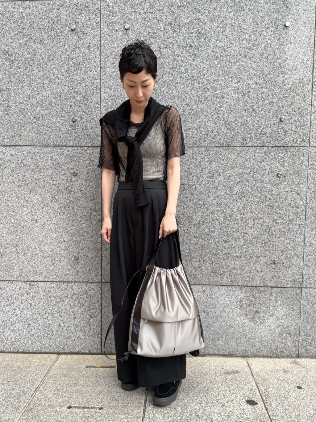 Kさんの「HIROKO HAYASHI｜LUINI SATINE（ルイーニ サティーネ）2wayナップサック」を使ったコーディネート