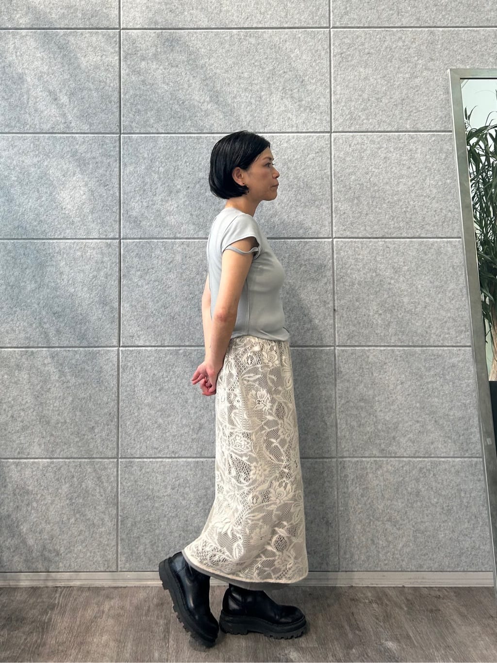 yukoさんの「CODE A｜compact edge tee」を使ったコーディネート