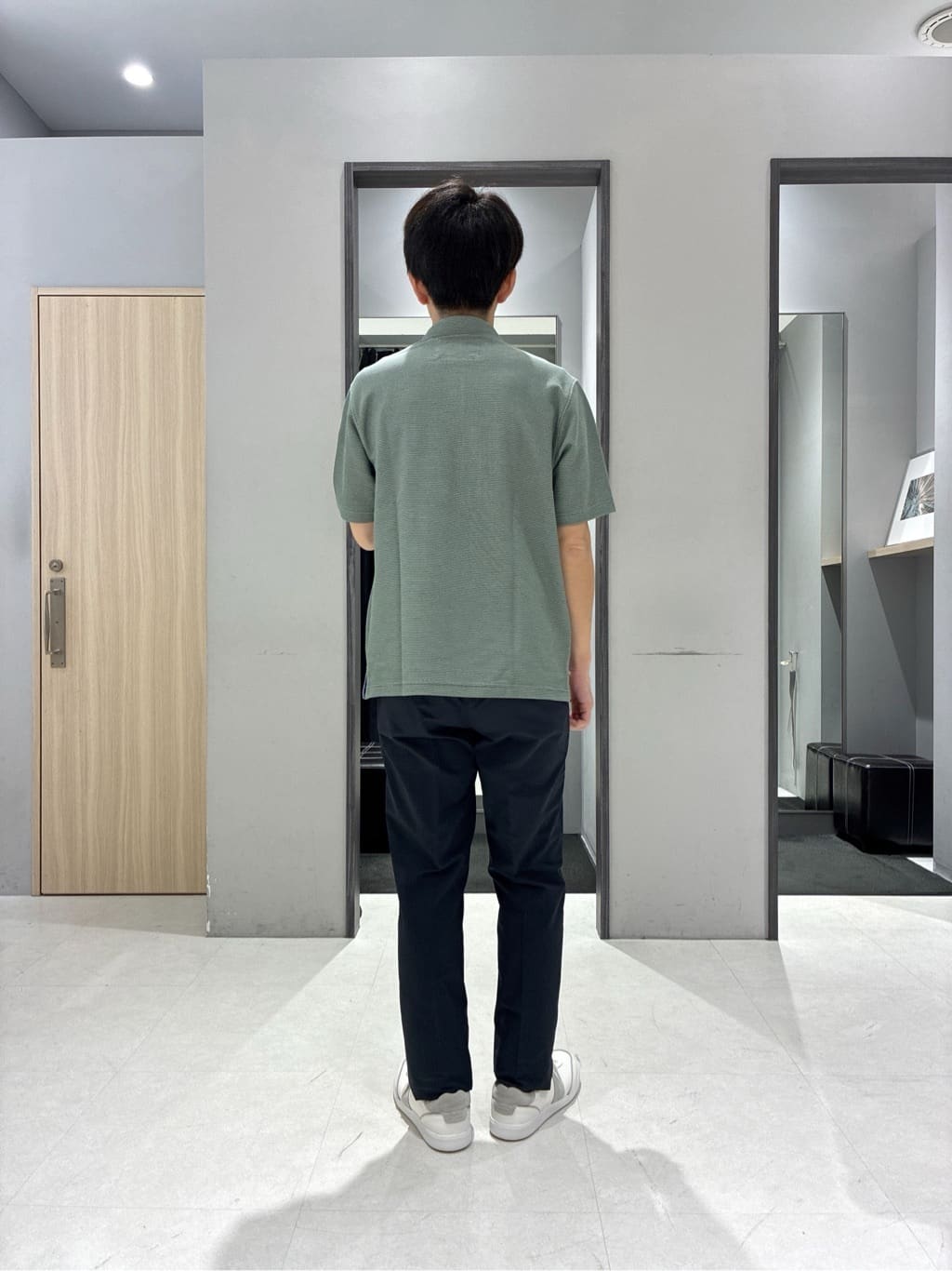 わいずみさんの「TAKEO KIKUCHI｜【抗菌防臭／9色5サイズ展開】ハニカムメランジ ポロシャツ」を使ったコーディネート