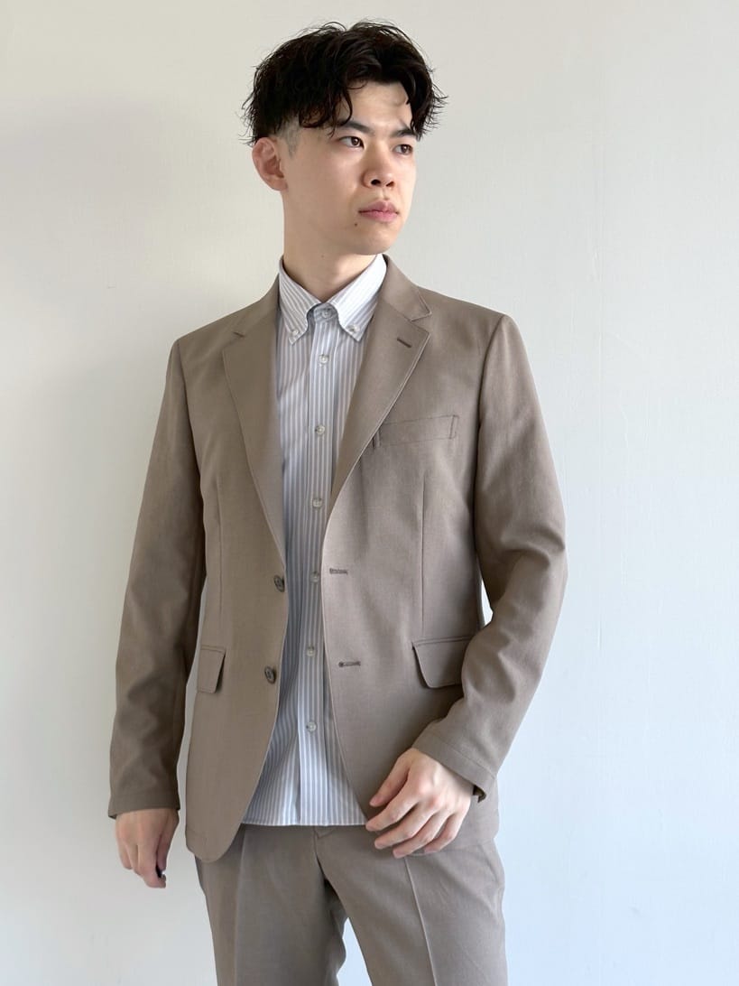イッシーさんの「TAKEO KIKUCHI｜【COOL CITY WEAR】アーバンクール ジャケット /接触冷感・吸水速乾」を使ったコーディネート