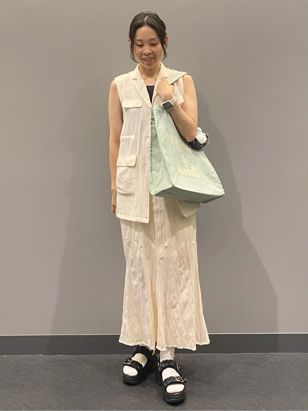 hiraさんの「ESPERANZA｜厚底クシュクシュベルトスポサン」を使ったコーディネート