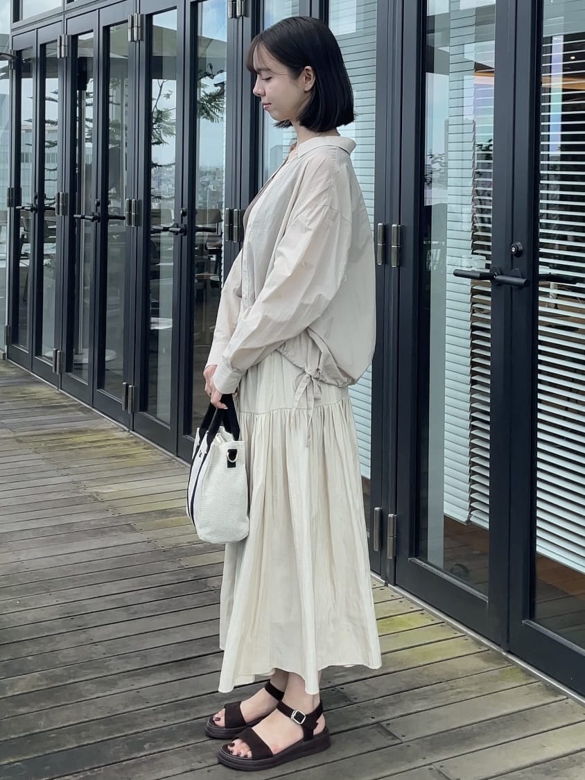 NATSUMIさんの「grove｜履き心地◎！フットベッドサンダル」を使ったコーディネート