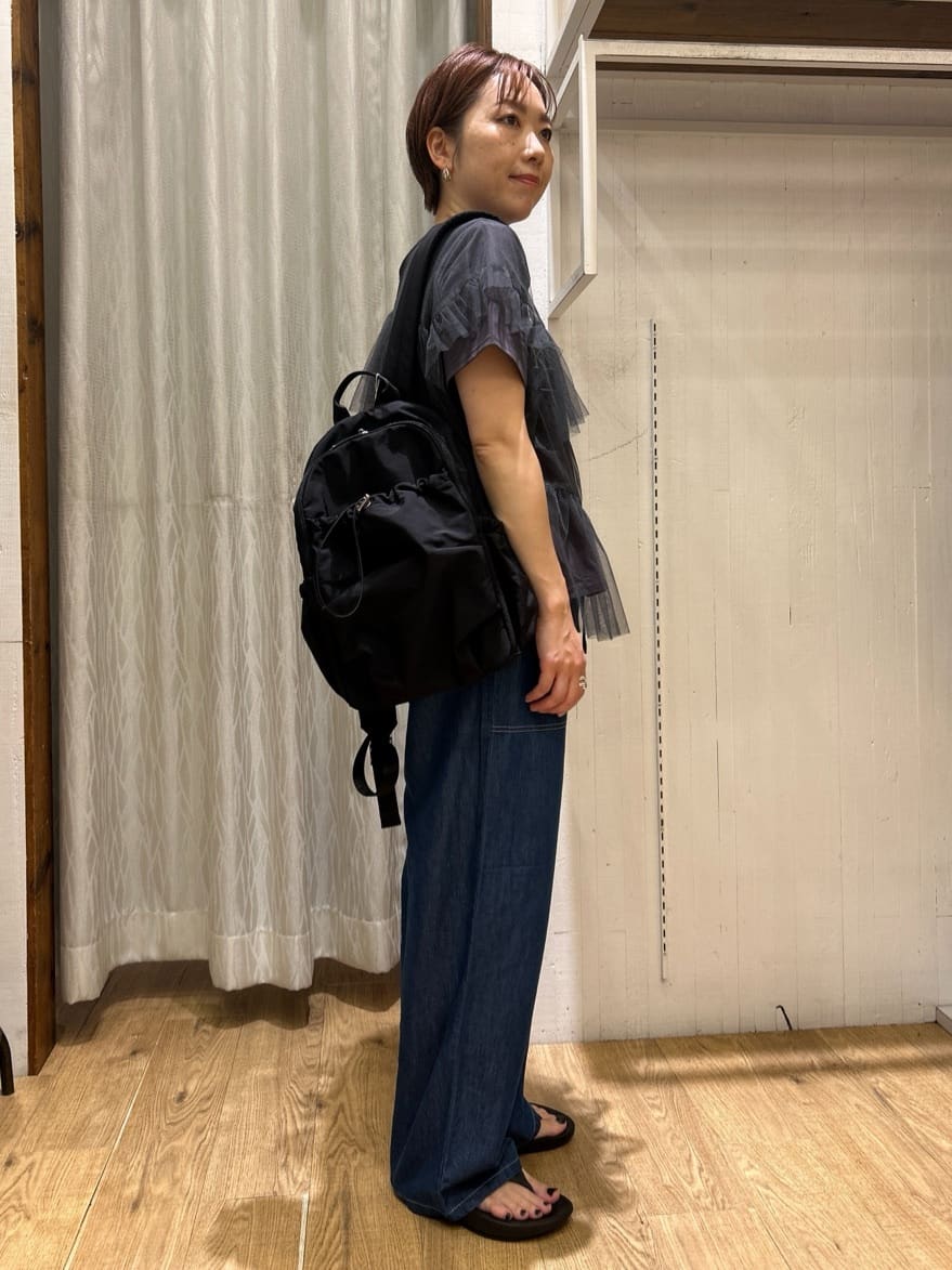 ga_riさんの「THE SHOP TK｜【セットアイテム】チュール&times;ロゴTシャツ/洗える」を使ったコーディネート