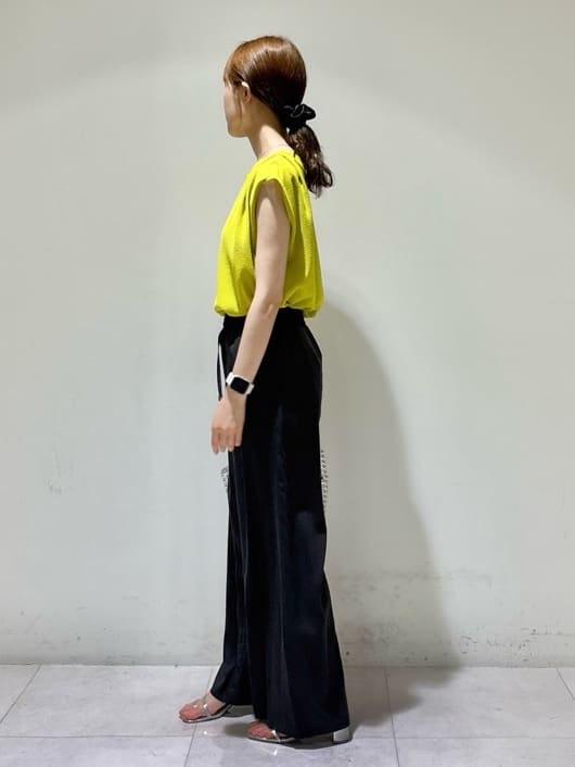 kyokaさんの「UNTITLED｜【ジャージ素材】インナードッキングシアーカットソー」を使ったコーディネート