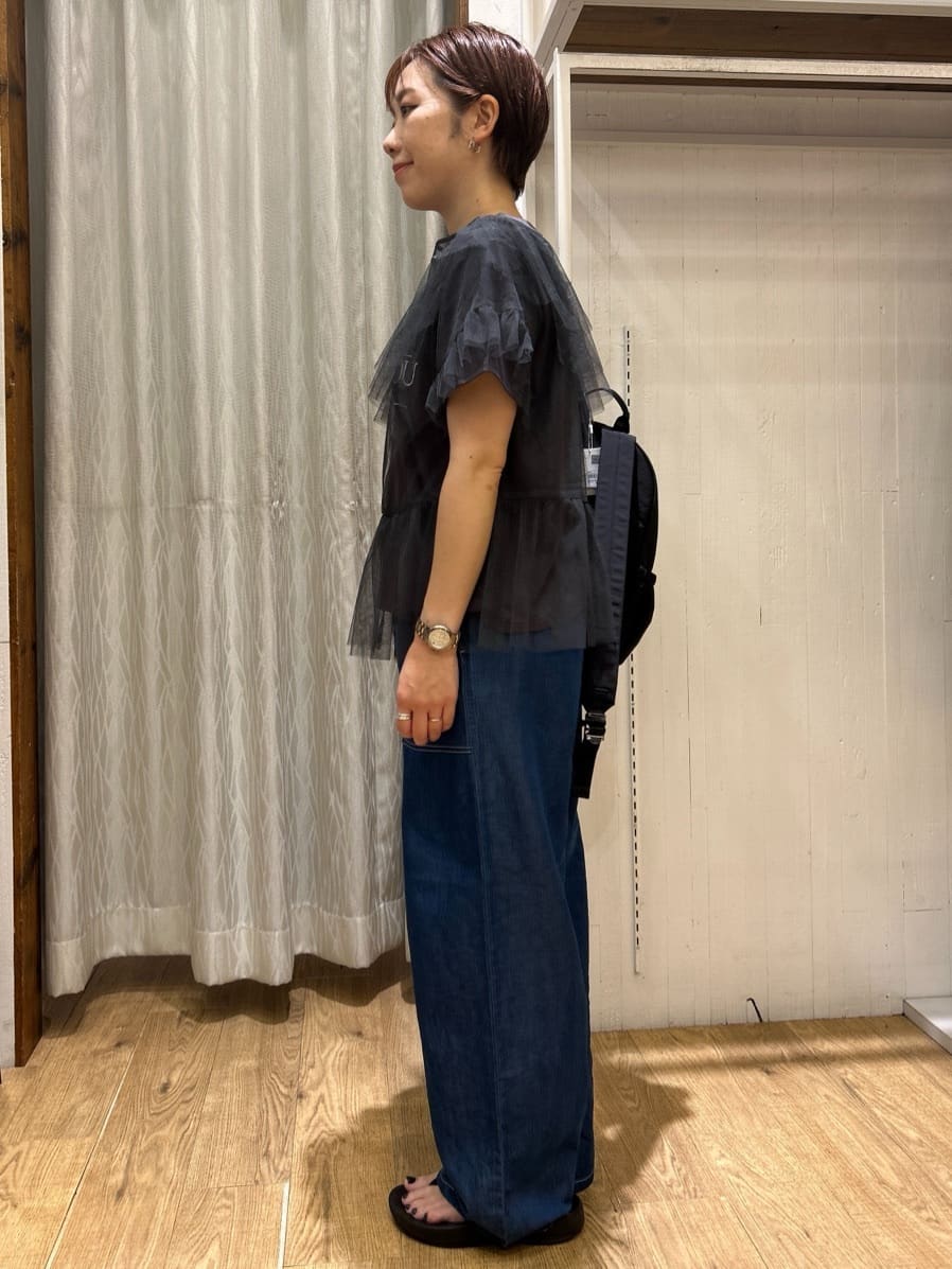 ga_riさんの「THE SHOP TK｜【セットアイテム】チュール&times;ロゴTシャツ/洗える」を使ったコーディネート