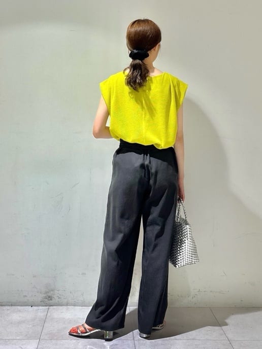 kyokaさんの「UNTITLED｜【ジャージ素材】インナードッキングシアーカットソー」を使ったコーディネート