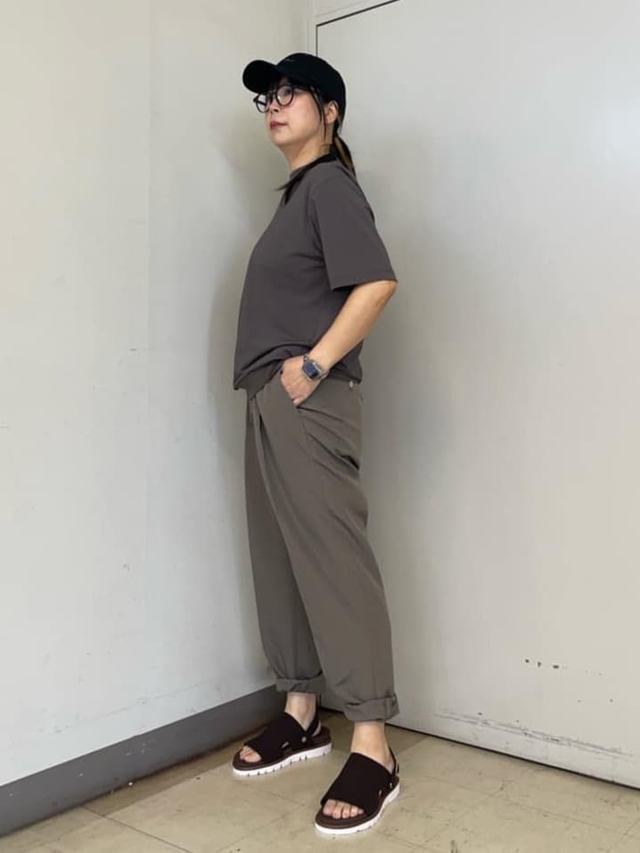 iwさんの「TAKEO KIKUCHI｜【COOL CITY WEAR】テーラードTシャツ /接触冷感」を使ったコーディネート