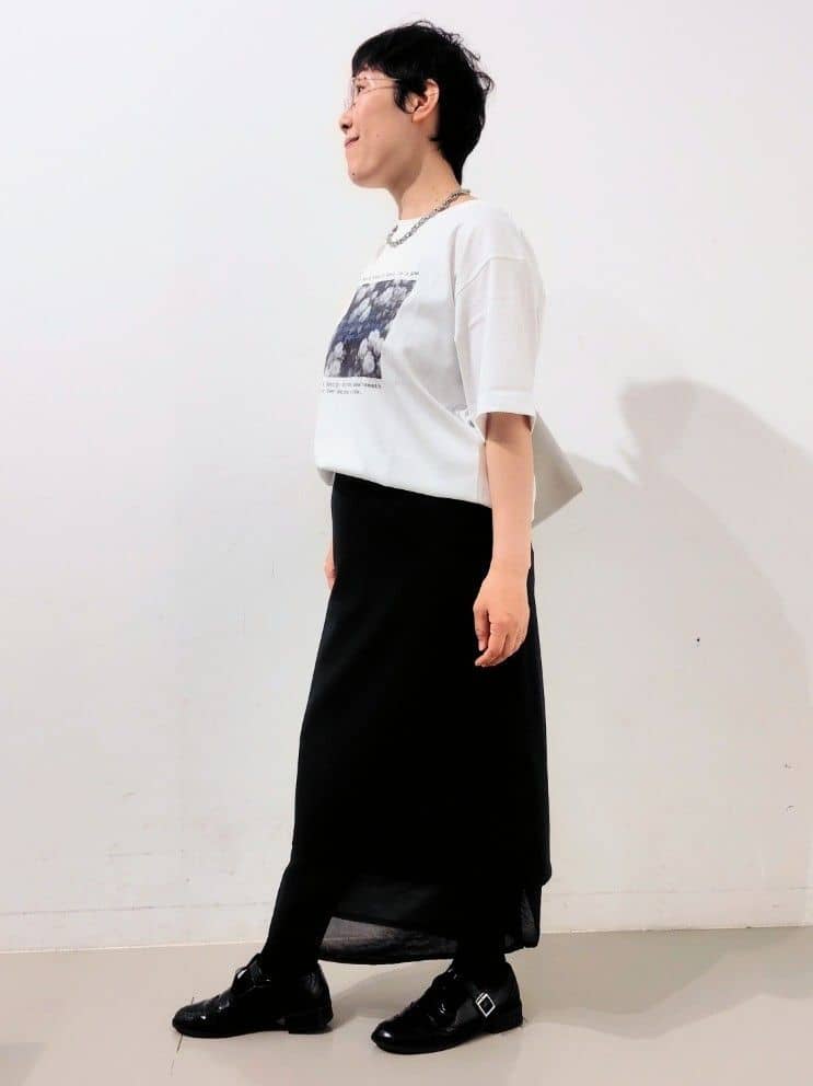 kodamaさんの「THE SHOP TK｜リサイクルアート半袖Tシャツ【接触冷感/洗濯機OK】」を使ったコーディネート