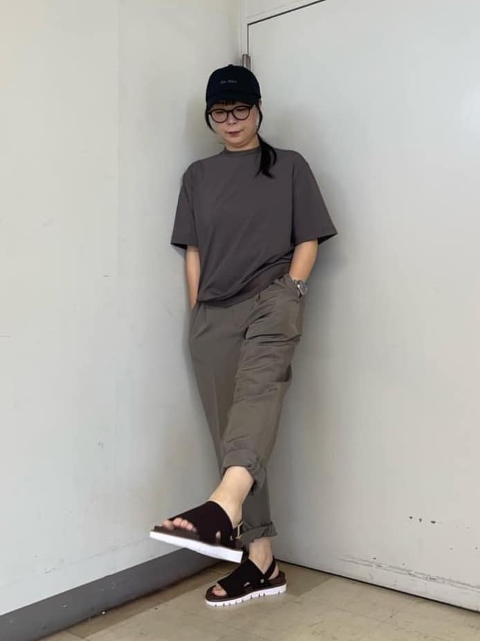 iwさんの「TAKEO KIKUCHI｜【COOL CITY WEAR】テーラードTシャツ /接触冷感」を使ったコーディネート