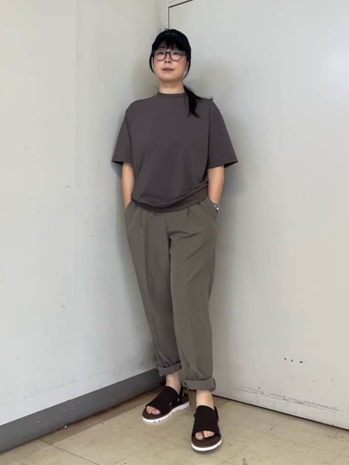 iwさんの「TAKEO KIKUCHI｜【COOL CITY WEAR】テーラードTシャツ /接触冷感」を使ったコーディネート