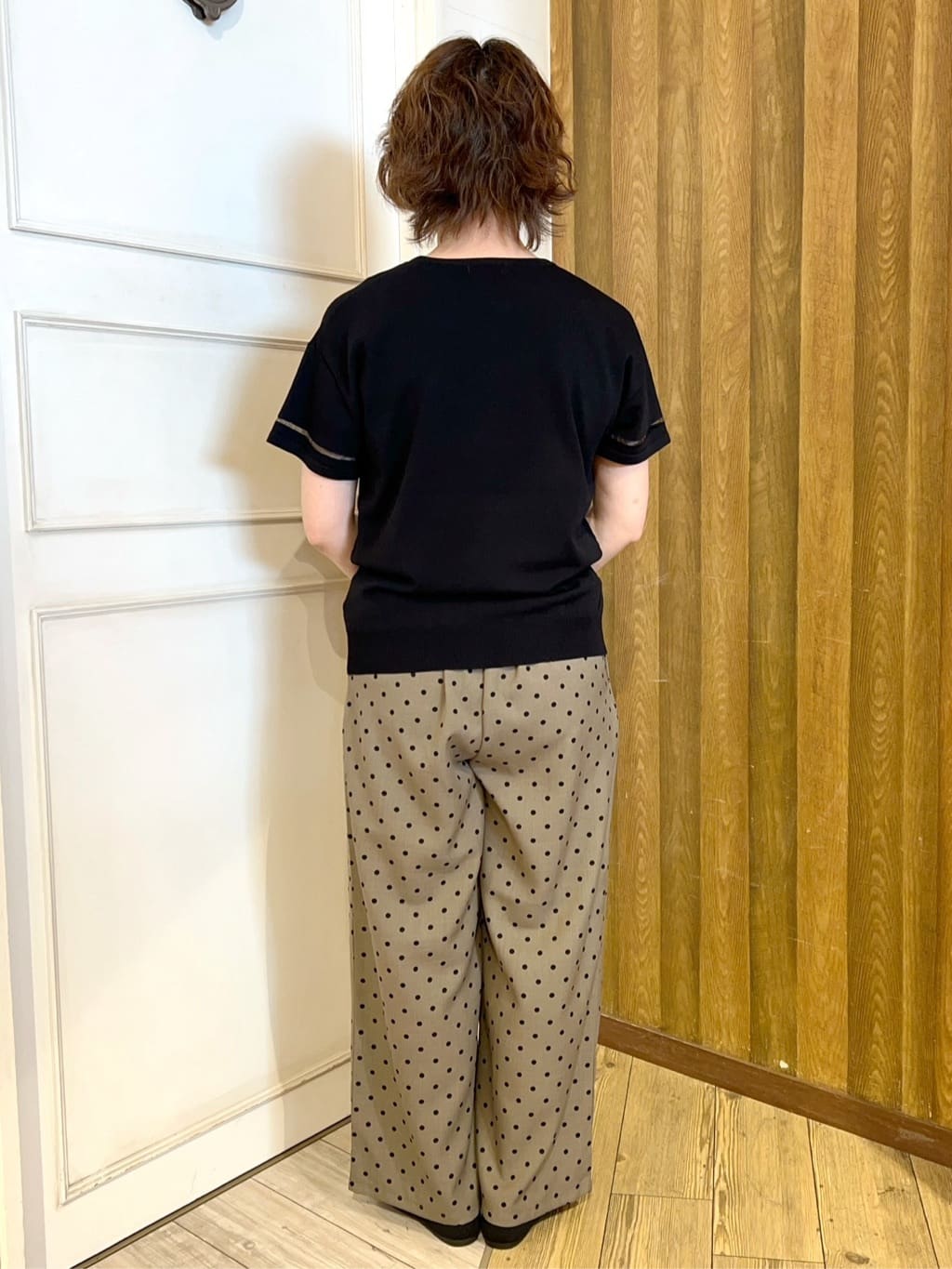 yuriyuriさんの「SHOO･LA･RUE｜◆【洗える】透かし編みニットパンプス」を使ったコーディネート