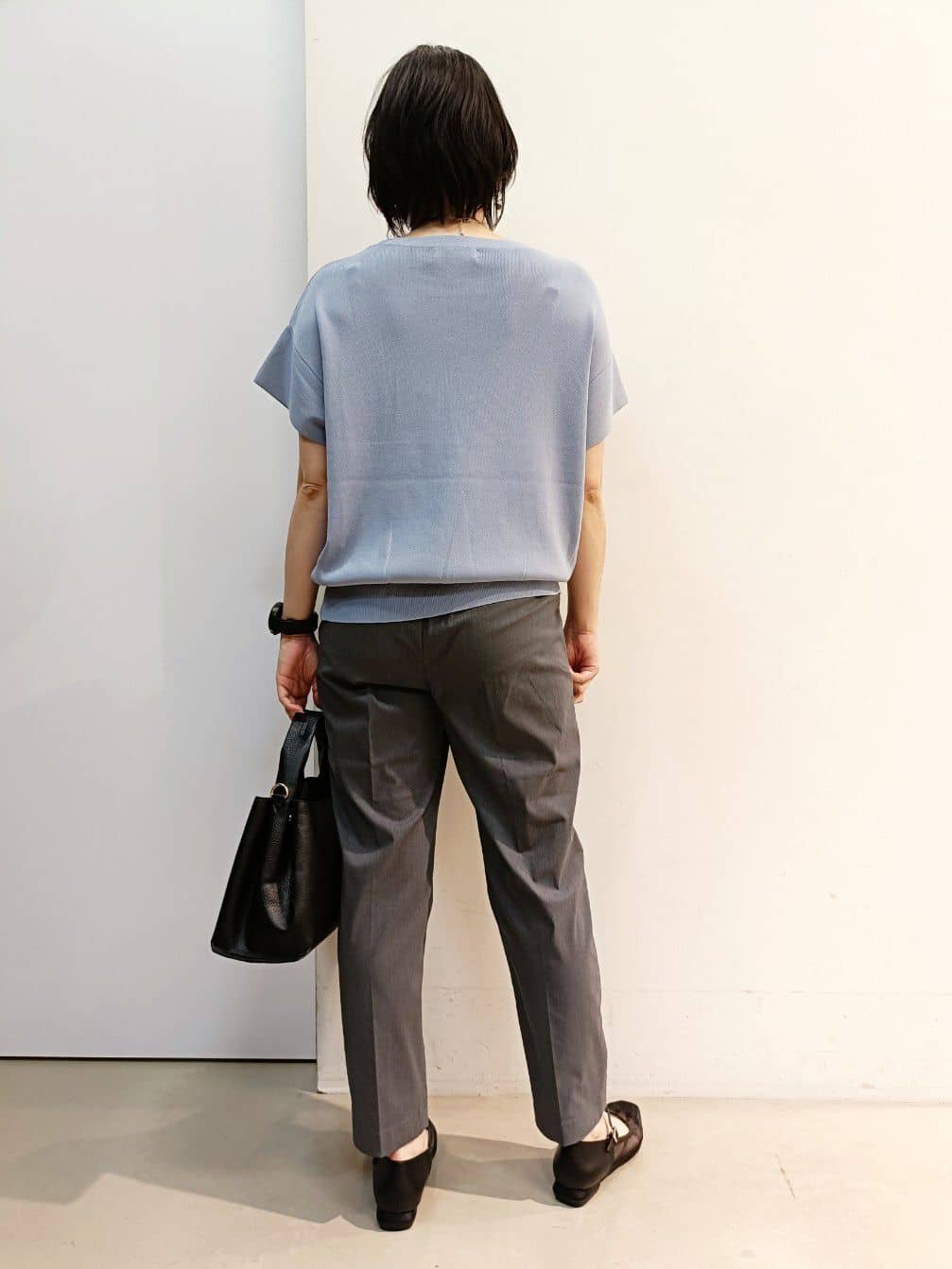 あんさんの「THE SHOP TK｜さらさらフレアスリーブサマーニット【毛玉になりにくい/UV/洗濯機OK】」を使ったコーディネート