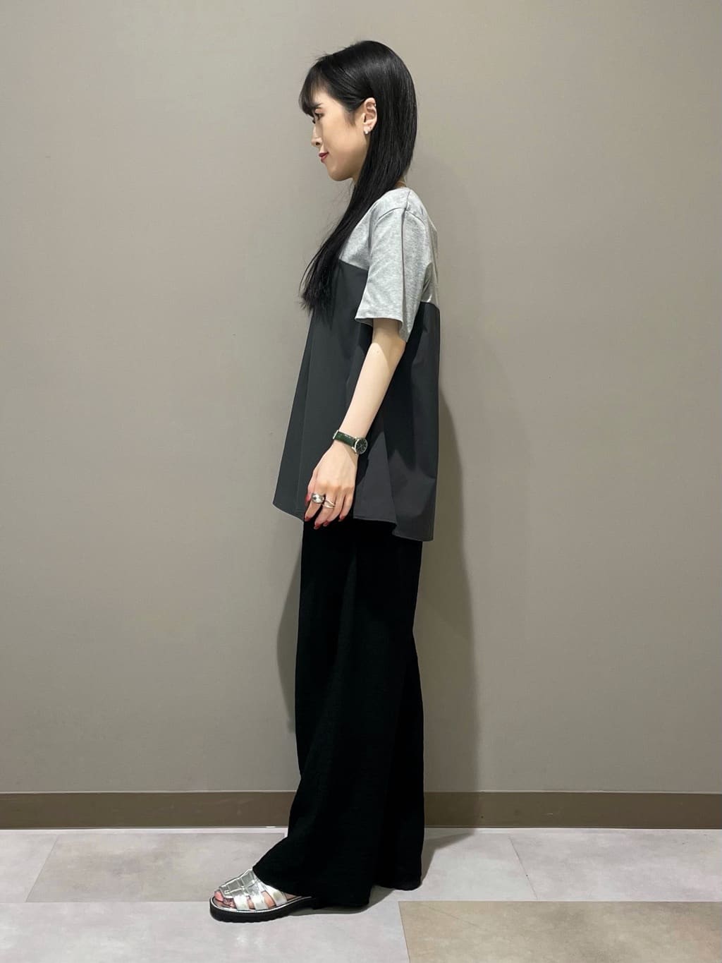 KEIKOさんの「INDIVI｜【洗える】ビスチェレイヤード風トップス」を使ったコーディネート