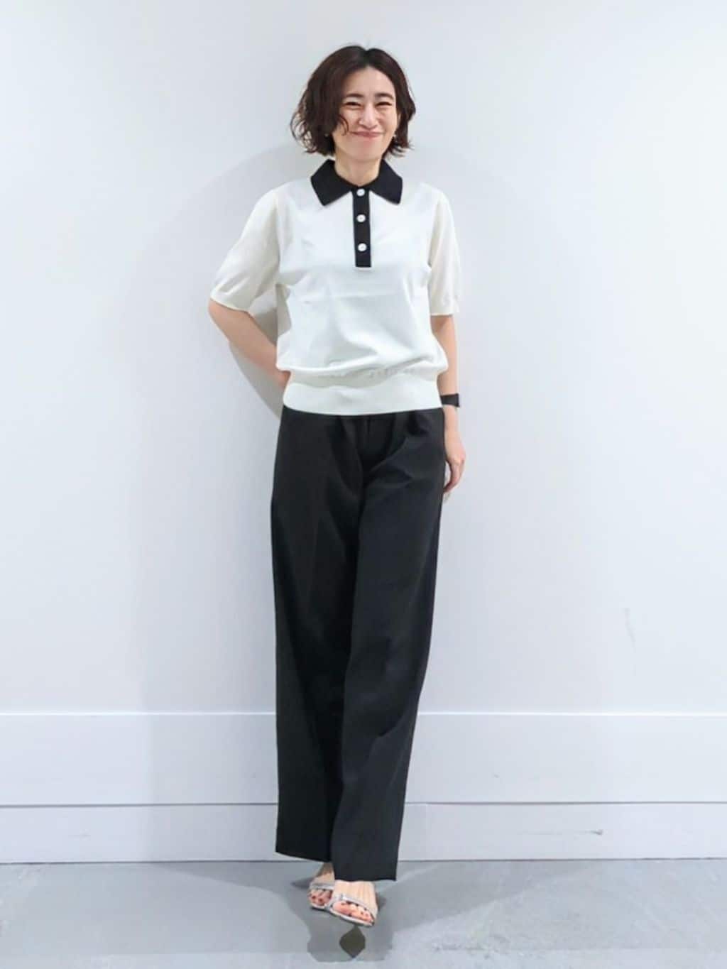 ミズタさんの「UNTITLED｜【UV/はっ水/セットアップ可】リラククールパンツ」を使ったコーディネート