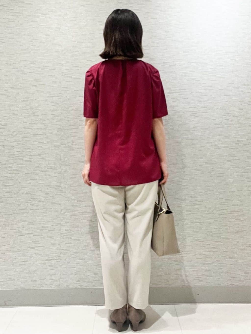 marikoさんの「Reflect｜【すっきり見え！長め丈】ピンタックデザインチュニックブラウス」を使ったコーディネート