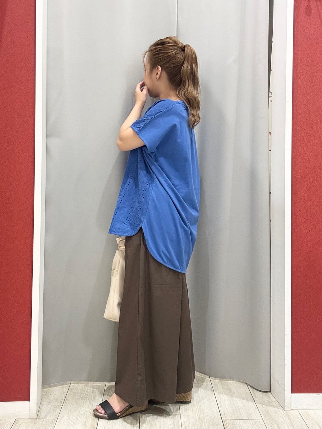 shioさんの「SHOO･LA･RUE｜【ひんやり/UV】キレイもすっきりも叶える マリン風ガウチョパンツ」を使ったコーディネート