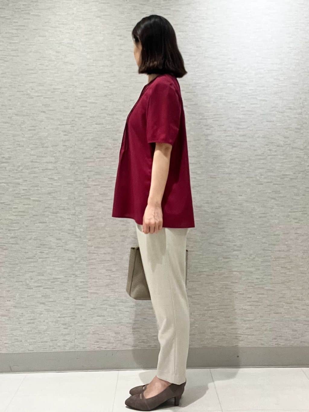 marikoさんの「Reflect｜【すっきり見え！長め丈】ピンタックデザインチュニックブラウス」を使ったコーディネート
