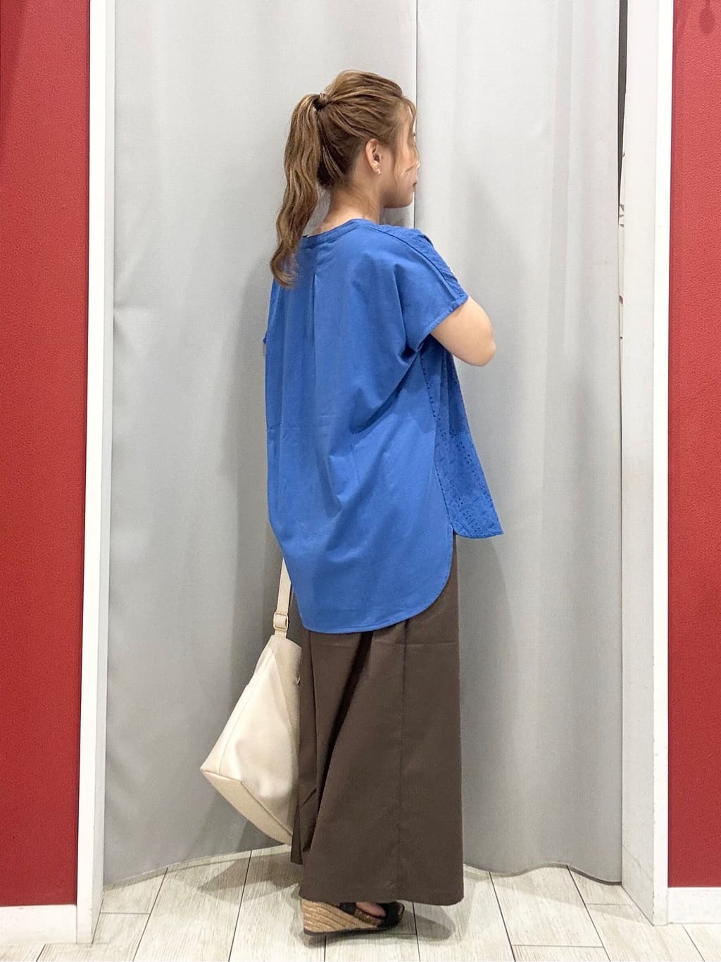 shioさんの「SHOO･LA･RUE｜【ひんやり/UV】キレイもすっきりも叶える マリン風ガウチョパンツ」を使ったコーディネート