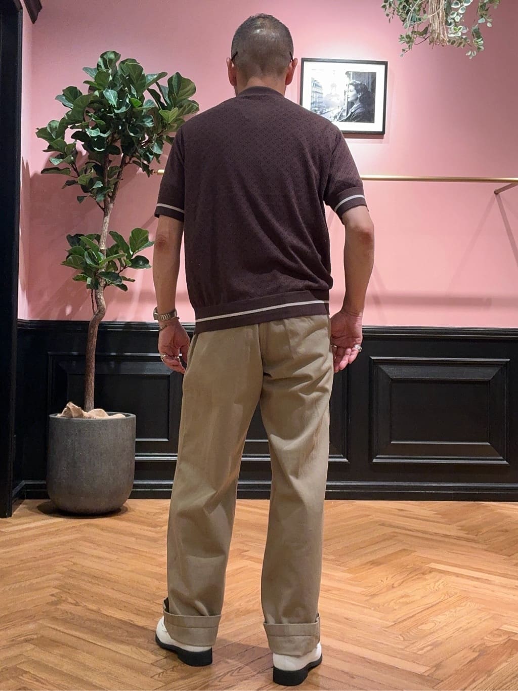 torigoeさんの「DRESSTERIOR｜レースジャカード ニットポロ」を使ったコーディネート