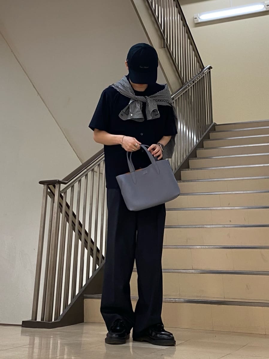 キムラさんの「TAKEO KIKUCHI｜【COOL CITY WEAR】エアートール オープンカラーシャツ /接触冷感・通気性」を使ったコーディネート