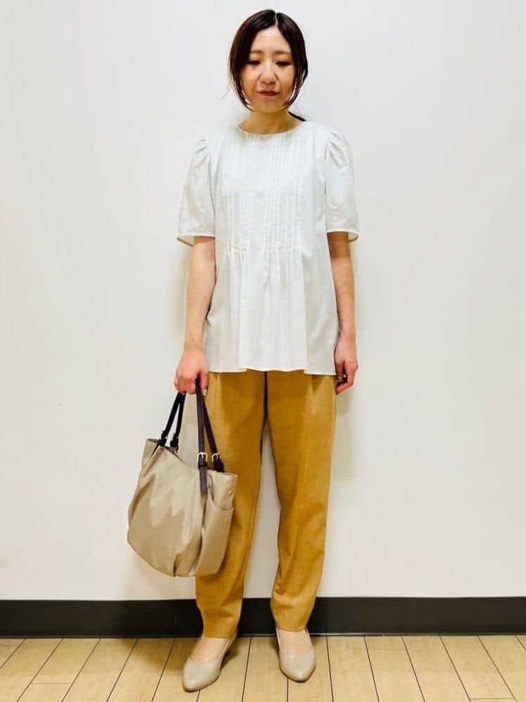 miiiさんの「Reflect｜【すっきり見え！長め丈】ピンタックデザインチュニックブラウス」を使ったコーディネート