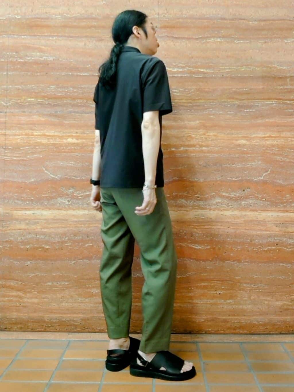 かしげるさんの「TAKEO KIKUCHI｜【COOL CITY WEAR】エアートール ポロシャツ /接触冷感・通気性」を使ったコーディネート