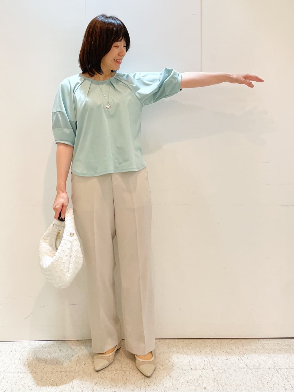 めいさんの「Reflect｜【マシンウォッシュ可】リネンライクフレアパンツ」を使ったコーディネート