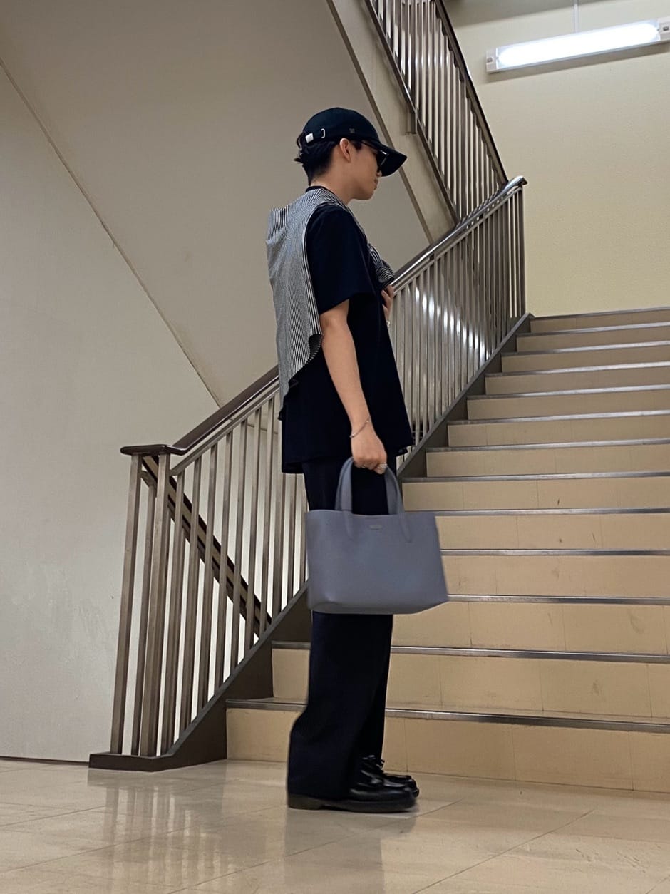 キムラさんの「TAKEO KIKUCHI｜【COOL CITY WEAR】エアートール オープンカラーシャツ /接触冷感・通気性」を使ったコーディネート