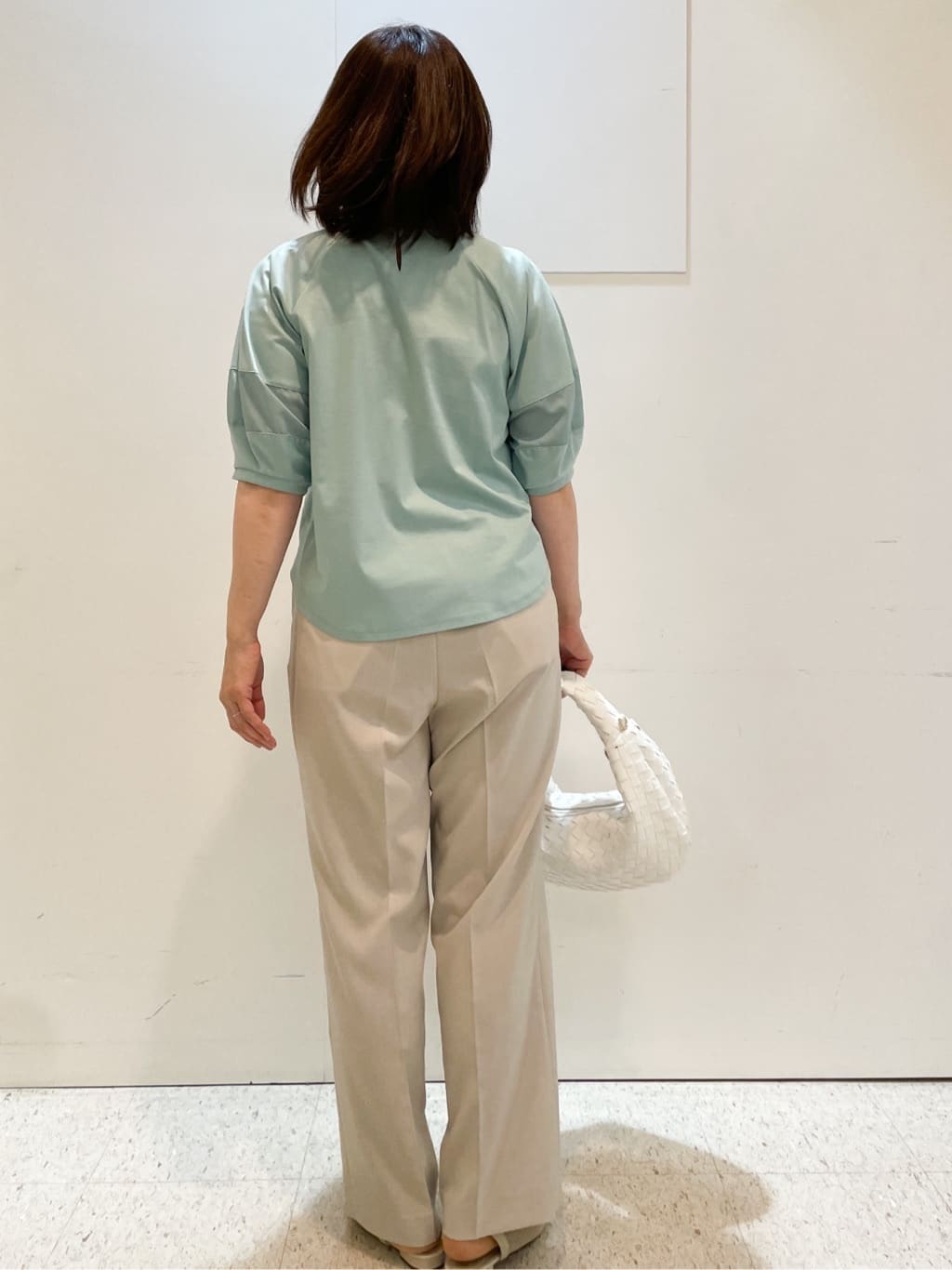 めいさんの「Reflect｜【マシンウォッシュ可】リネンライクフレアパンツ」を使ったコーディネート