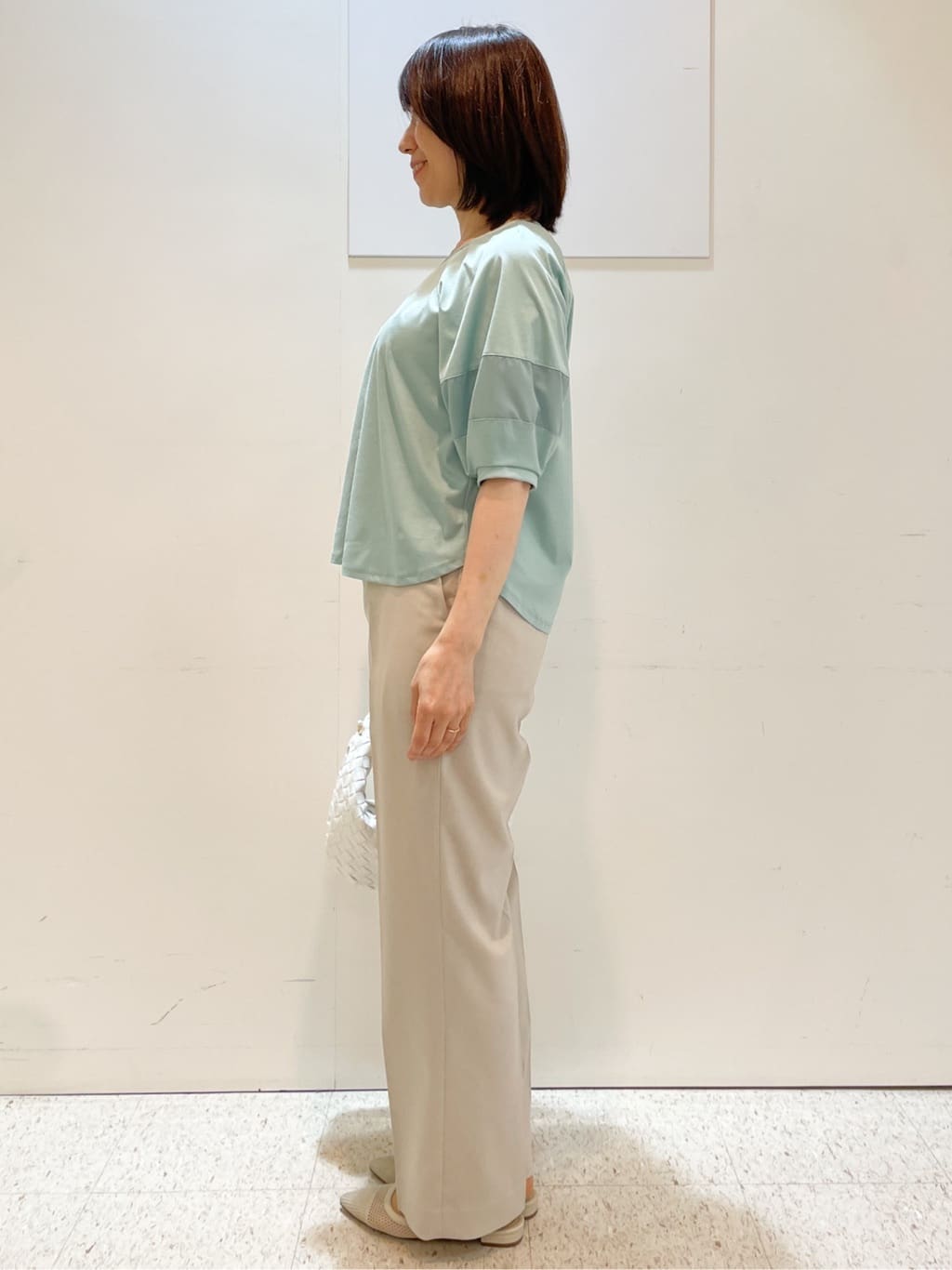 めいさんの「Reflect｜【マシンウォッシュ可】リネンライクフレアパンツ」を使ったコーディネート