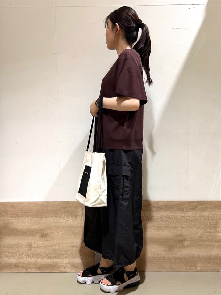花さんの「SHOO･LA･RUE｜【S-LL】二の腕はカバーして魅せる フレアスリーブニット」を使ったコーディネート