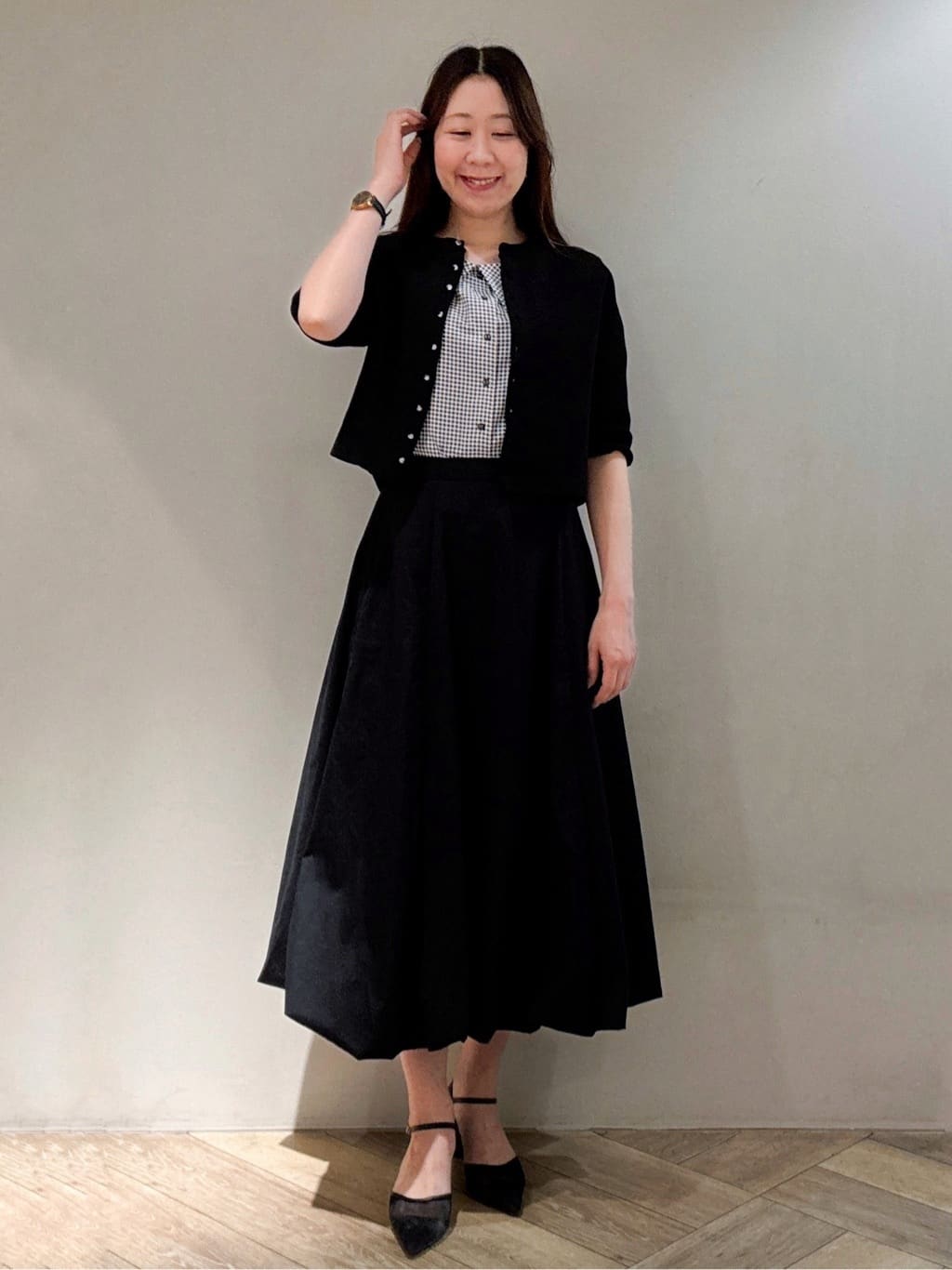 sayaさんの「index｜◆《Oggi掲載》バルーンスカート【洗濯機洗い可】」を使ったコーディネート