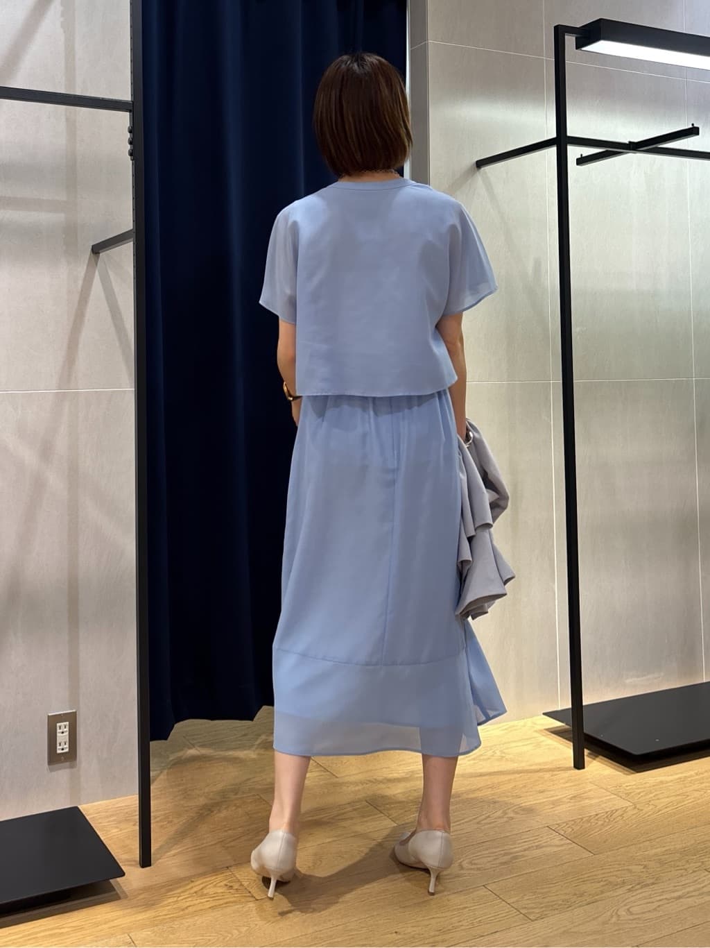kanaeさんの「INDIVI｜【着る日傘／遮熱／UVケア】ダブルジャケット」を使ったコーディネート