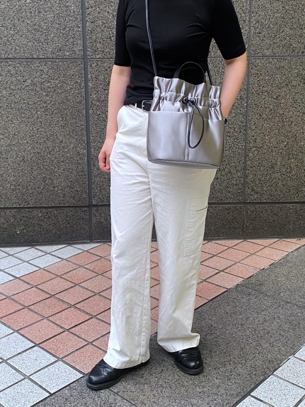 Uさんの「HIROKO HAYASHI｜LUINI SATINE（ルイーニ サティーネ）ショルダーバッグ」を使ったコーディネート