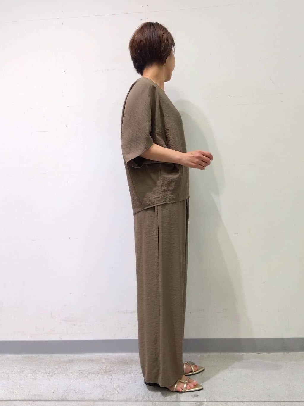 Kさんの「INDIVI｜◆【洗える／5分袖／UVケア／SETUP可能】モモンガスリーブブラウス」を使ったコーディネート