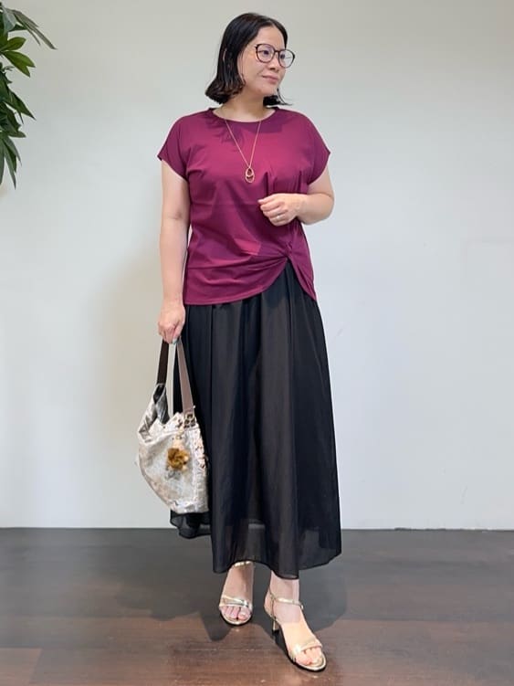 Asamiさんの「UNTITLED｜【洗える/Tシャツ】ツイストプルオーバー」を使ったコーディネート